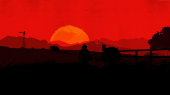 Red Dead Redemption Minimal 4k Wallpaper HD Games Image