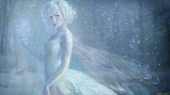 Snow Fairy Computer Wallpaper Desktop Background Id