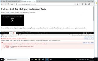 Video On Example Not Working In Ie11 And Edge Issue