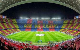 Camp Nou Wonderful Mosaic La Liga HD Desktop Wallpaper C A T