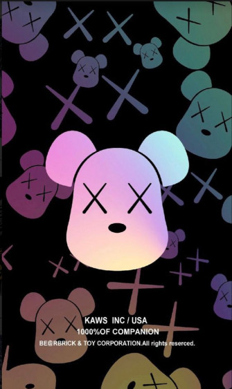 Kaws X Be Rbrick Painting Fondos De Pantalla iPhone Fondo