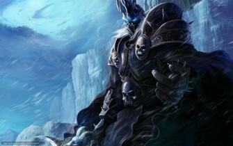 Wallpaper Arthas Menethil Lich King Frostmourne Sword