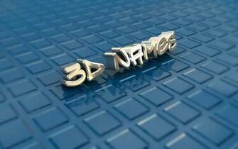 3d Names Wallpaper Desktop Background