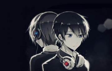 Wallpaper Night Headphones Boys Image For Desktop