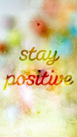 Positive Logo Stay iPhone Wallpaper
