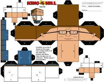 Hank Hill Cubee Template By Jordof131