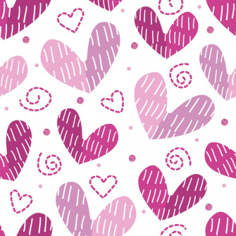 Glitter Pink Hearts X Wallpaper