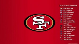 49ers Schedule Wallpaper