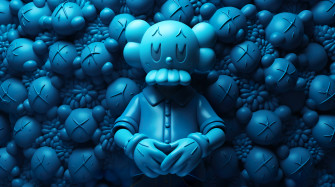 Blue Kaws Wallpaper By Patrika