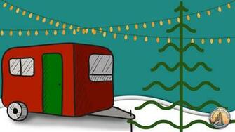 Christmas Rv Camping Lakeshore