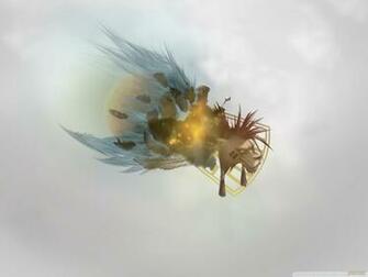 Final Fantasy Abstract Nanaki UltraHD Wallpaper