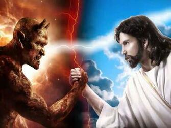 Free Download Jesus Christ Fighting Defeating Satan Devil Lucifer ...