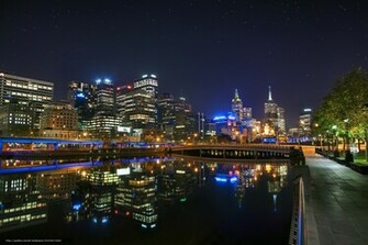 Miami Skyline Night Wallpaper
