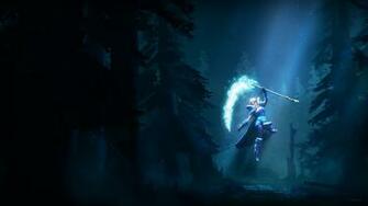 Desktop Wallpaper Dota Crystal Maiden Sorcery Mage Staff Fantasy