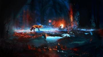 Red Fox Art Wallpaper Data Id