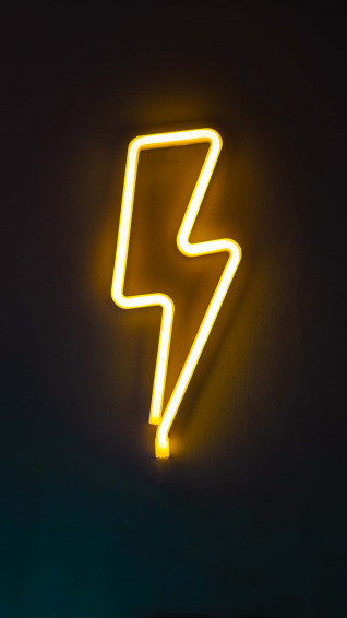 Brighten Up Your Aesthetics With A Vibrant Yellow Neon Light Wallpaper