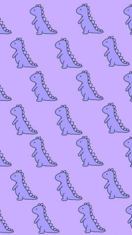 iPhone Wallpaper Purple Dinosaur