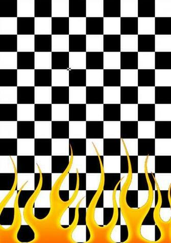 Checkered Flames One Side Wallpaper Made By Nastyzen Sickk