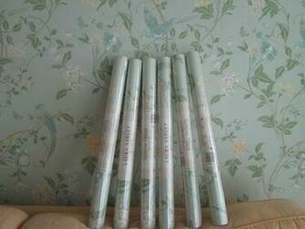 Wallpaper Summer Palace Eau De Nil X Rolls Laura Ashley