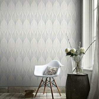 Super Fresco Optimum Geometric Subtle Glitter White Duck Egg