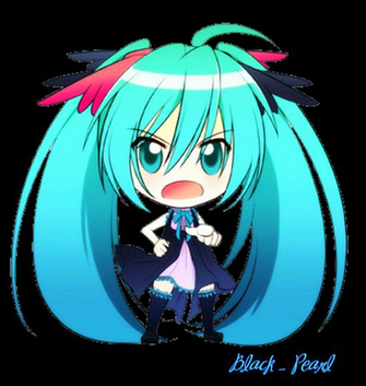 Hatsune Miku Chibi By Kawaiiblackpearl