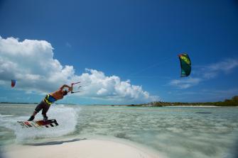 Best Kiteboarding Wallpaper Youri Zoon Flying Over A Tropical Sandbar