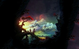 Children In A Fantasy World Widescreen Wallpaper Wide Net