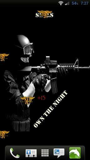 Navy Seals Live Wallpaper Pro Features A Seal Emerging From