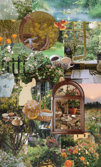 Cottagecore Aesthetic Collage iPhone Case By