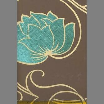 Pin Moda Teal And Bronze Damask Wallpaper Book Pictures