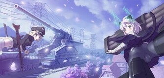 Strike Witches Erica Hartmann And Sanya Wallpaper