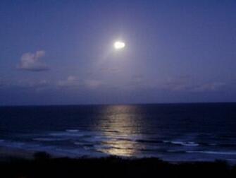 Moon Over Ocean By Kouhaisparrow