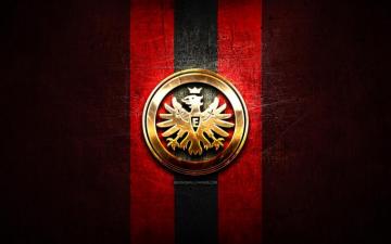Wallpaper Eintracht Frankfurt Golden Logo Bundesliga