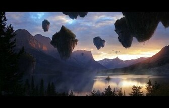 Relativity Fonds D Cran Art Digital Gratuits Island