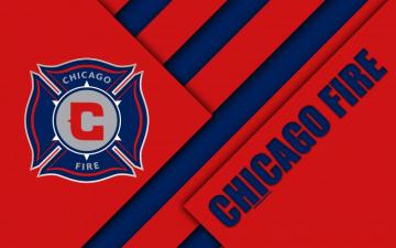 Chicago Fire Fc Material Design 4k Logo Red Blue