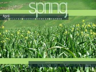Photo Wallpaper Calendar April Spring Ester Liquori