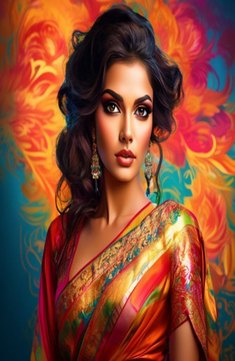 Saree Actress HD Wallpaper 1080p