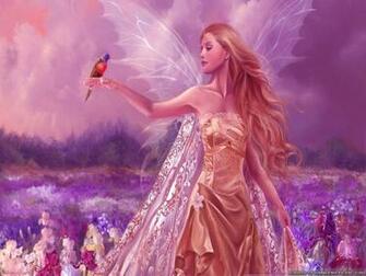 Beautiful Angel Image And Bird Animal HD Wallpaper