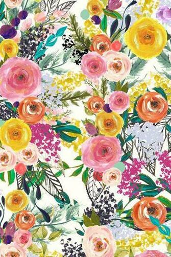 Autumn Blooms Painted Floral By Theartwerks Hand