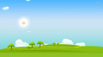 Sunny Sky Wallpaper Vector