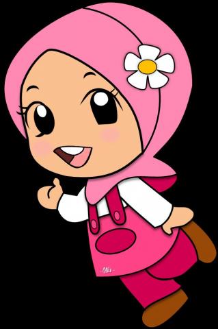 Bocah Clipart Pencil And In Color Muslim