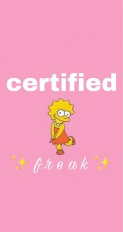 Certified Freak iPhone Wallpaper Girly Baddie