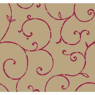Tres Chic Scroll Wallpaper Bl0416 Indoorwallpaper