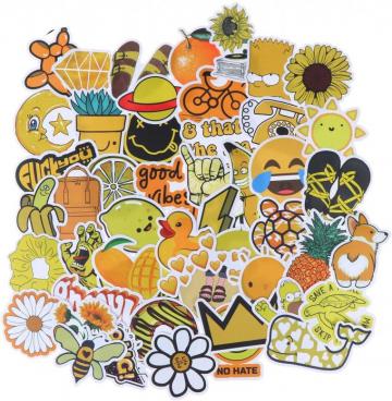 Amazon 100pcs Waterproof Vinyl Aesthetic Stickers For Laptop