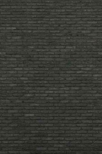 Black Brick Grasscloth Wallpaper