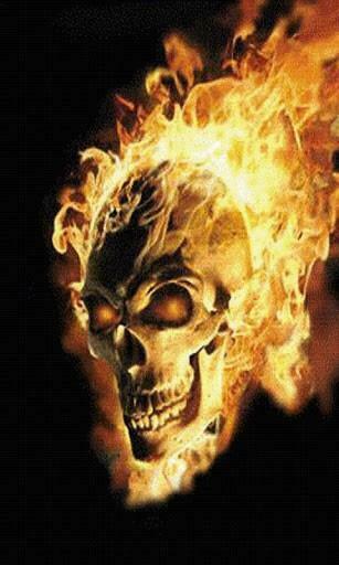 Flaming Skull Live Wallpaper For Android By Badcompanyapps