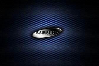 Samsung Blue Metal Logo Wallpaper HD Techfreaksnl