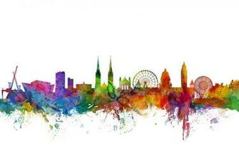 Belfast Northern Ireland Skyline Wall Mural Photo