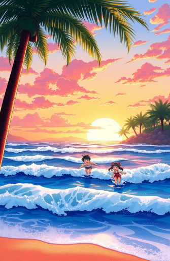 Anime Beach Wallpaper