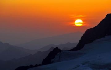 Wallpaper The Sky Sun Mountains Sunset Valley Bright